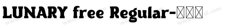 LUNARY free Regular字体转换